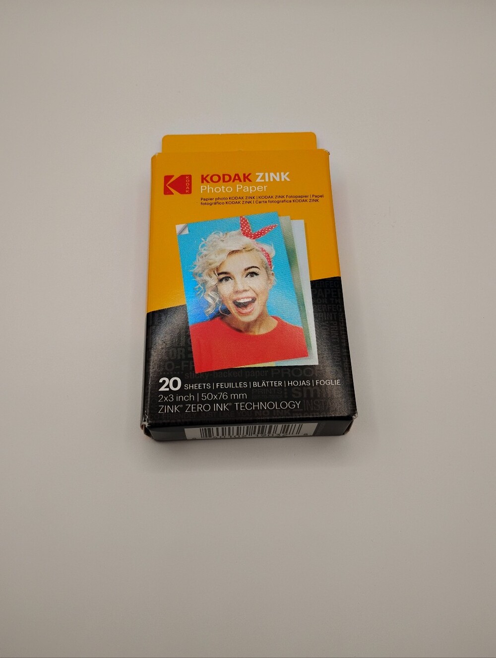 Kodak Photo Paper - Yellow & Black Pack (20 Sheets)